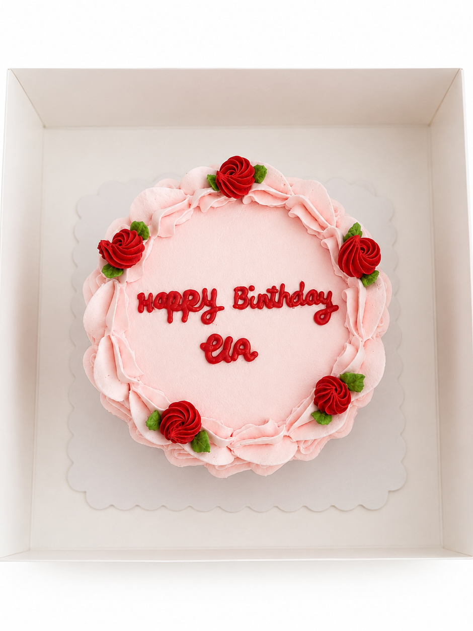 Happy Birthday ורדים אדומים
